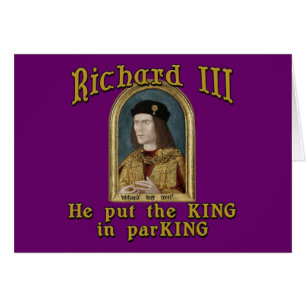Richard III Poner al Rey en la camiseta de ParKING