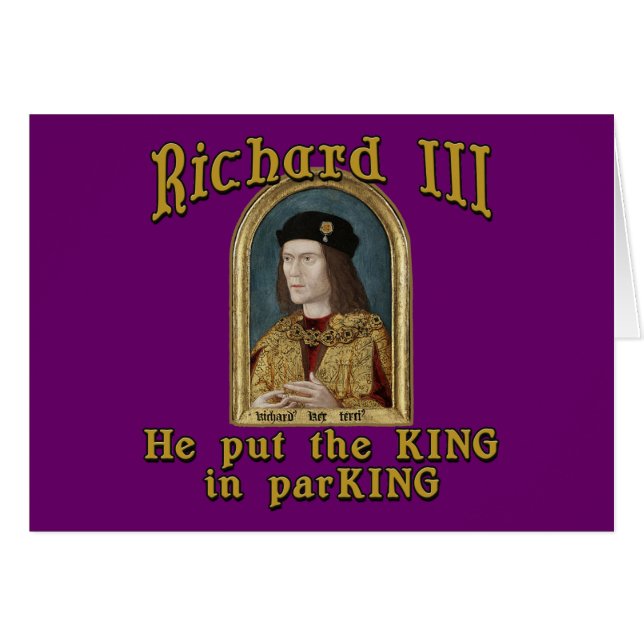 Richard III Poner al Rey en la camiseta de ParKING (Anverso (Horizontal))