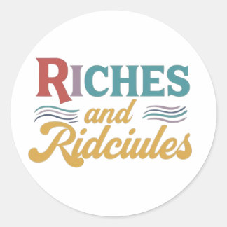 Riches y pegatinas ridiculizan