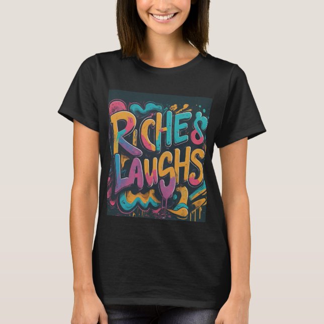 Riches y risas camiseta (Anverso)