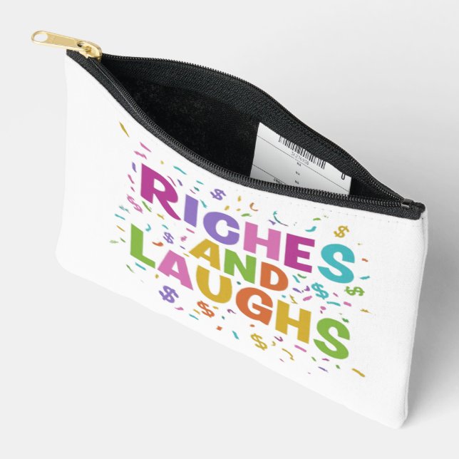 Riches y risas imprimen bolsa de corte (Abierto)