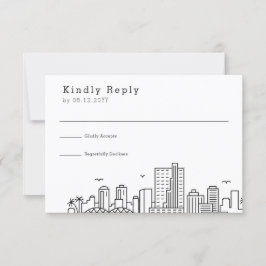 Richmond Boda | RSVP estilizada de líneas aéreas