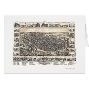 Richmond, EN el mapa panorámico - 1884