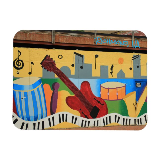 Richmond Murals- Music RVA - imán (Horizontal)