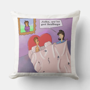Rick London divertidos chinches Cartoon Almohada d