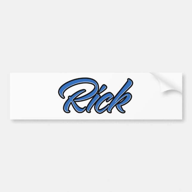 Rick Name blue Aufkleber Pegatina Autoaufkleber (Frente)