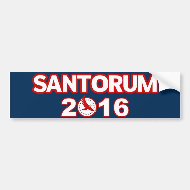 Rick Santorum para el presidente pegatina para el (Frente)