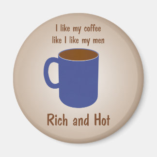¡Rico y caliente! Café como hombres imanes gracios
