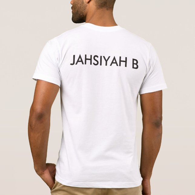 Riddim de Jahsiyah b arraiga la camiseta de los (Reverso)