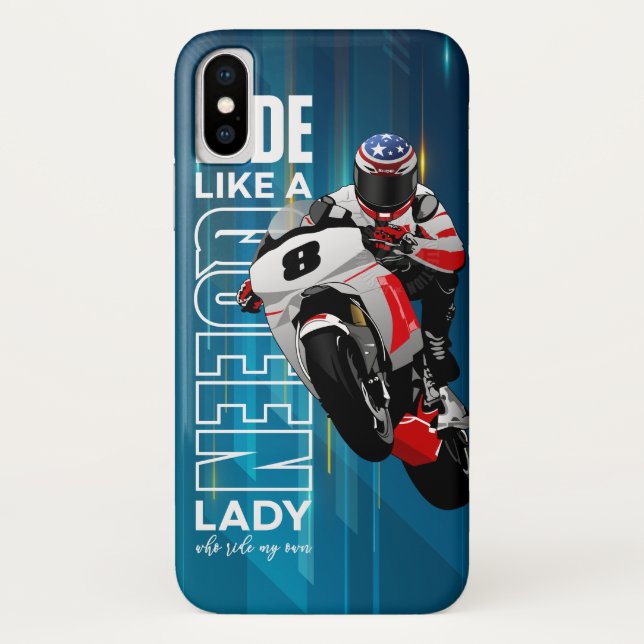 Rider King | funda iPhone X (Reina) (Reverso)