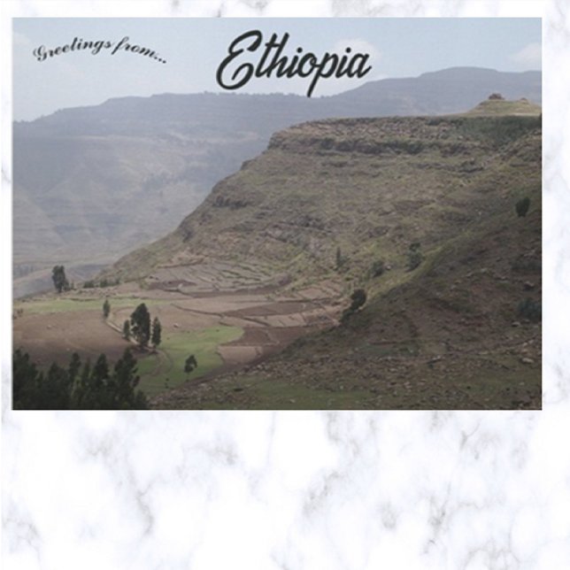 Ridge en terraza cerca de la postal de Lalibela Et (Subido por el creador)