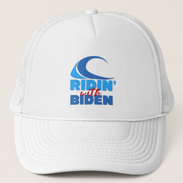 RIDIN' CON Sombrero Camionero BIDEN (Anverso)