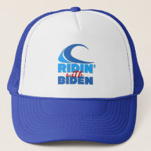 RIDIN' CON Sombrero Camionero BIDEN - Azul y blanc
