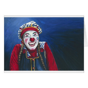Ríe nerviosamente la pintura del payaso