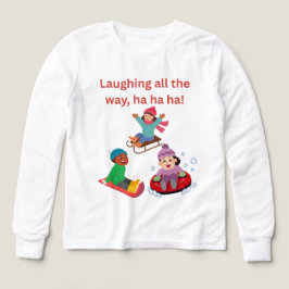 Ríe y juega en la nieve