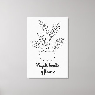 Riégate bonito I Lienzo vertical