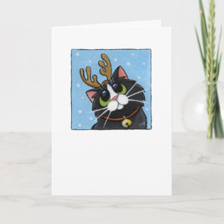 Rienda-gato - tarjeta del gato del navidad