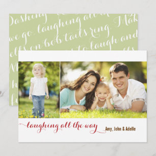 Riendo todo el camino Sage 2 tarjeta de vacaciones