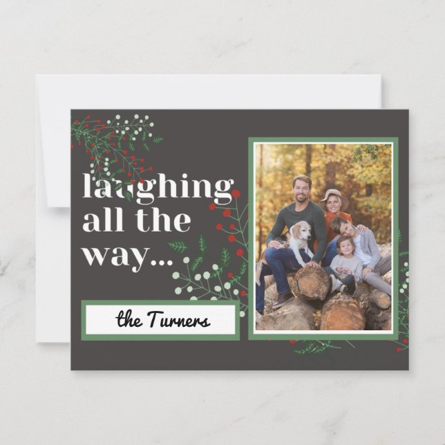 riéndose todo el camino navidades de fotografía fo (Anverso)