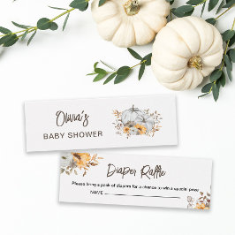 Rifa de pañales para Baby Shower de calabazas de o