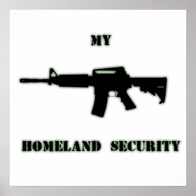 Rifle negro AR-15 del arte en línea de Phil (Frente)