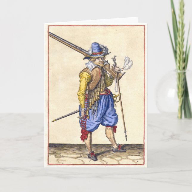 Rifleman Holandés - Siglo XVII - Tarjeta de felici (Anverso)