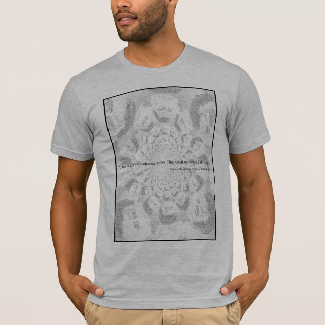 Rilke, "vivo mi vida en camiseta de los círculos (Anverso)