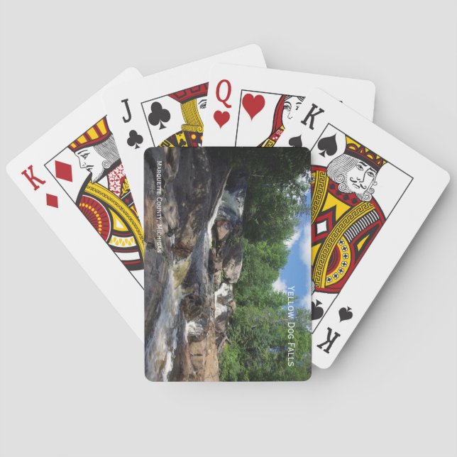 Rincón amarillo cae jugando cartas (Reverso)
