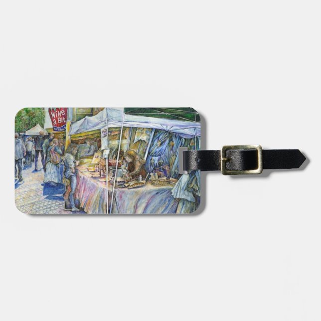 Rincón de la etiqueta del equipaje de la ranura de (Frente Horizontal)