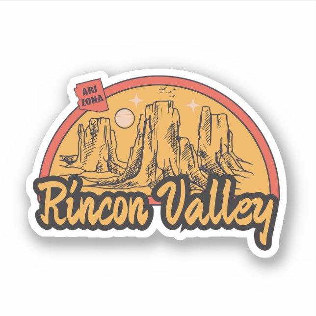 Rincon Valley, Arizona Pegatina (Anverso)