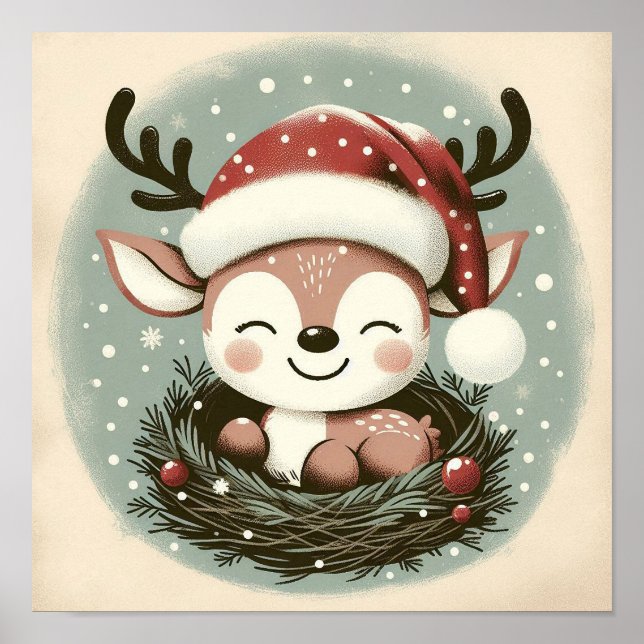 Rindeo lindo con niños de Snowglobe Sala Arte Para (Frente)