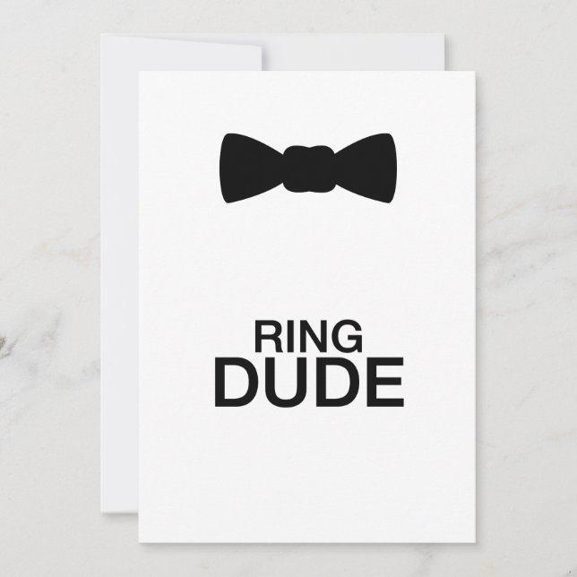 Ring Dude chicos - boda de portador de anillo de n (Anverso)