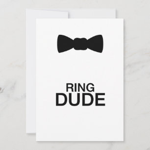 Ring Dude chicos - boda de portador de anillo de n