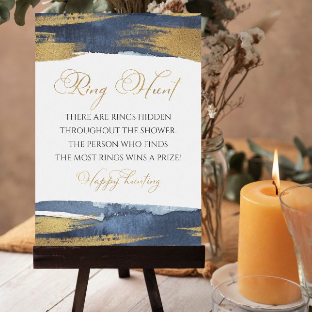 Ring Hunt Resumen Tarjeta de juego Blue Bridal Sho (Subido por el creador)