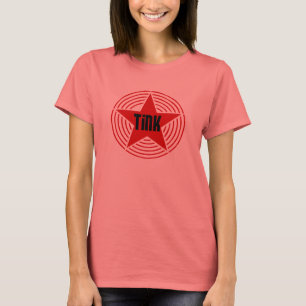 Ringer - Camiseta Rosa de estrella negra y roja