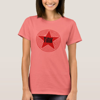 Ringer - Camiseta Rosa de estrella negra y roja