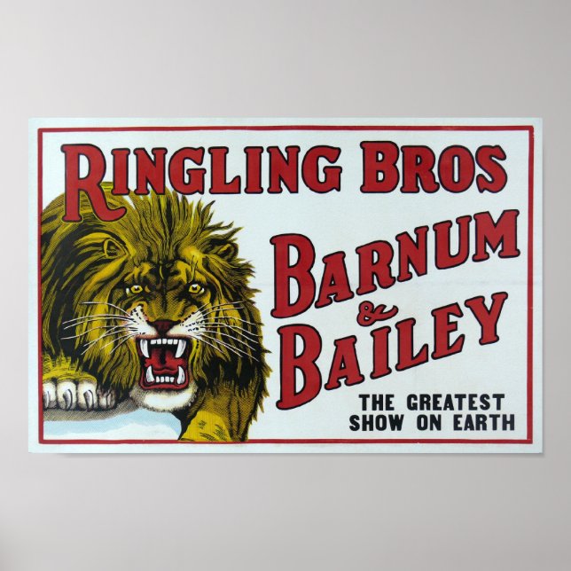Ringling Bros vintage. Póster (Frente)