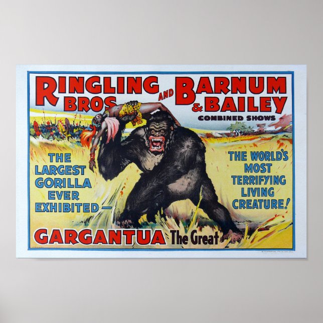 Ringling Bros vintage. Póster (Frente)