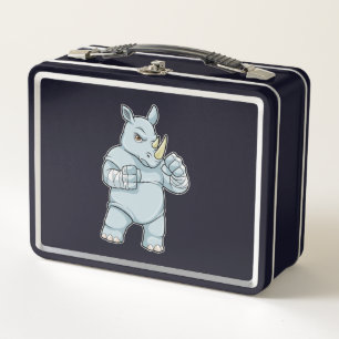 Rinoceronte como boxeador en boxeo