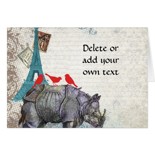 Rinoceronte vintage (Anverso (Horizontal))