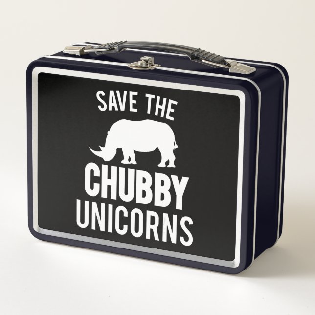Rinocerontes de Chubby Unicorn divertidos para la  (Anverso)