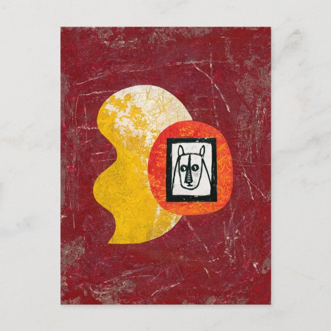 Rinocerontes evitan la tarjeta postal del conflict (Anverso)