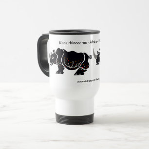 Rinocerontes - taza de viaje
