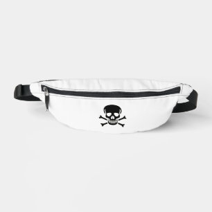 Riñonera blanca Black Skull