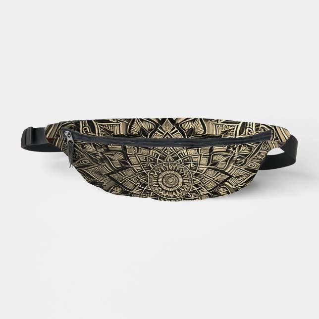 Riñonera de Mandala Dorada (Anverso)