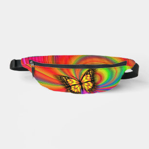 Riñonera de Mariposa Dorada Voladora con Luces Col
