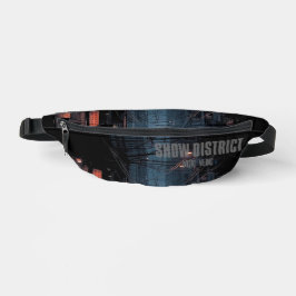 Riñonera negra oscura subterránea Streetwear