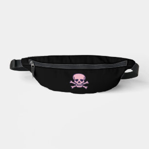 Riñonera negra Pink Skull