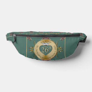 Riñoneras 26.º/cualquier emblema de aniversario de Bodas
