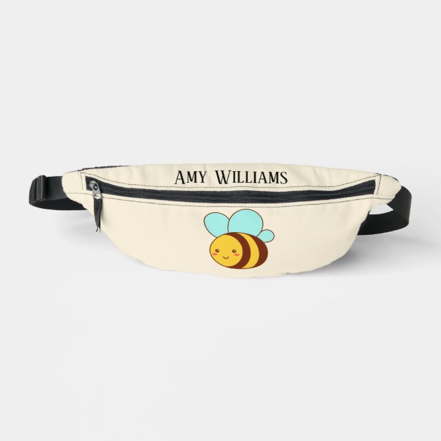 Riñoneras Abeja de burbujas de corte personalizado (Anverso)